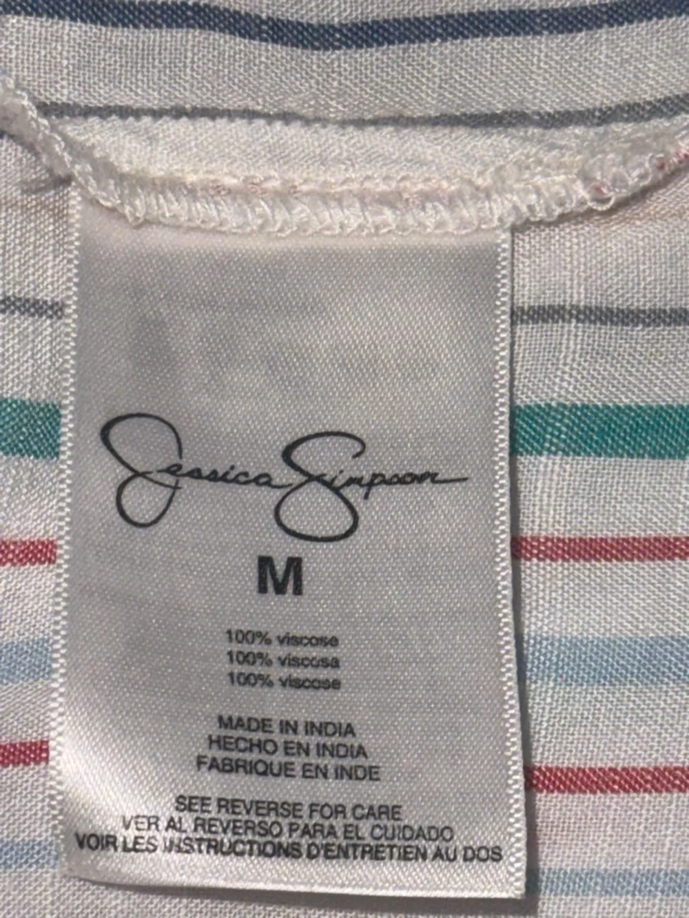 Jessica Simpson Multicolor Striped Sleeveless Top - Picture 8 of 8